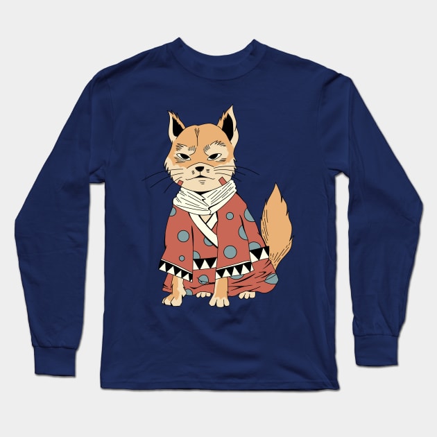 Shiba Japanese Style Long Sleeve T-Shirt by diocreate